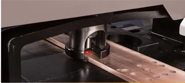 Laser pointer on the puncher